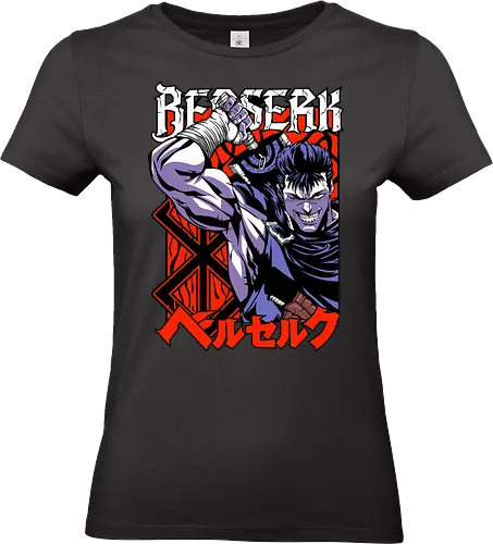 Guts Berserker Rage - berserk, guts, berserker armor, dark anime, sword warrior, manga art, dark fantasy, anime battle - Standard T-Shirt (Women)