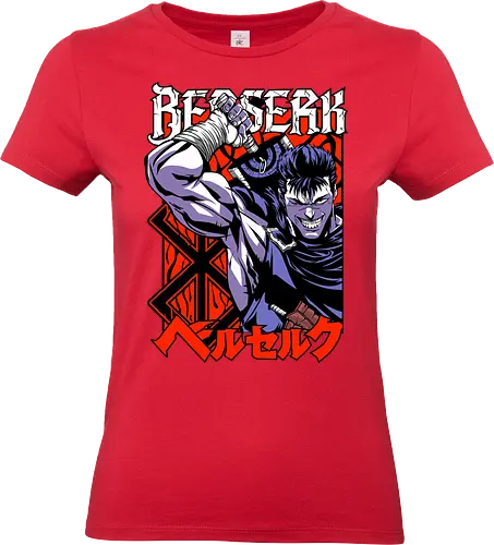 Guts Berserker Rage - berserk, guts, berserker armor, dark anime, sword warrior, manga art, dark fantasy, anime battle - Standard T-Shirt (Women)