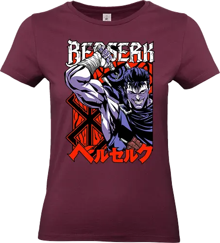 Guts Berserker Rage - berserk, guts, berserker armor, dark anime, sword warrior, manga art, dark fantasy, anime battle - Standard T-Shirt (Women)