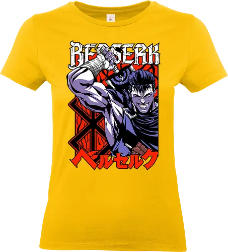 Guts Berserker Rage - berserk, guts, berserker armor, dark anime, sword warrior, manga art, dark fantasy, anime battle - Standard T-Shirt (Women)
