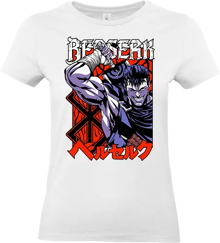 Guts Berserker Rage - berserk, guts, berserker armor, dark anime, sword warrior, manga art, dark fantasy, anime battle - Standard T-Shirt (Women)