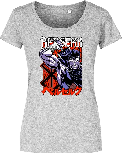 Guts Berserker Rage - berserk, guts, berserker armor, dark anime, sword warrior, manga art, dark fantasy, anime battle - Women T-Shirt