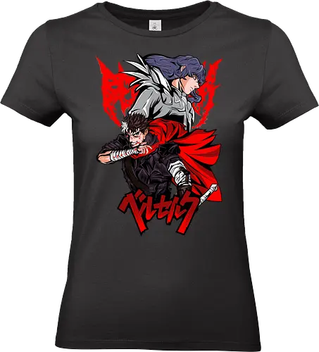 Guts vs Griffith Fate Clash - berserk, guts, griffith, anime rivalry, dark fantasy, manga scene, epic battle, anime aesthetic - Standard T-Shirt (Women)