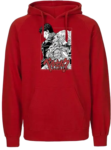 Guts & Griffith Twisted Fate - berserk, guts, griffith, anime rivalry, dark fantasy, manga scene, tragic bond, seinen anime - Fairtrade Hoodie