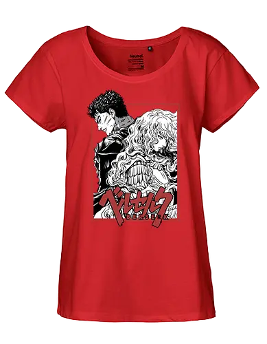 Guts & Griffith Twisted Fate - berserk, guts, griffith, anime rivalry, dark fantasy, manga scene, tragic bond, seinen anime - Fairtrade Girl Shirt