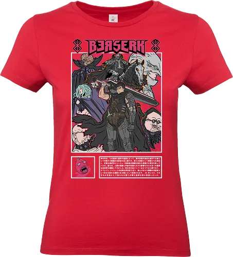 Berserk Dark Journey - berserk, anime group, manga story, dark fantasy, epic journey, seinen anime, character lineup, anime art - Standard T-Shirt (Women)