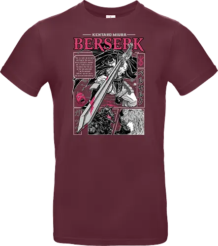 Eternal Struggle - berserk, guts, manga panel, dark anime, struggle theme, sword warrior, seinen manga, anime art - Standard T-Shirt