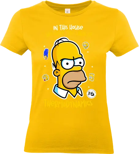 In this house - funny, retro, quotes, cartoon series - Standard T-Shirt (Women)