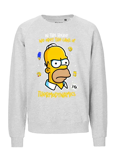 In this house - funny, retro, quotes, cartoon series - Fairtrade Sweatshirt