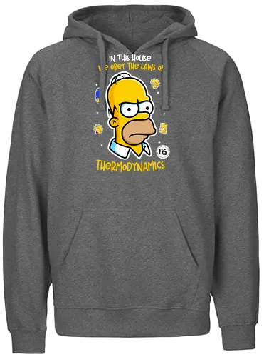 In this house - funny, retro, quotes, cartoon series - Fairtrade Hoodie
