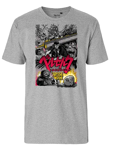 Berserk Abyssal War - berserk, dark creatures, anime battle, horror fantasy, manga art, chaos scene, seinen anime, epic fight - Fairtrade T-Shirt