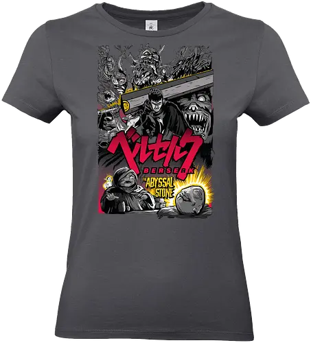 Berserk Abyssal War - berserk, dark creatures, anime battle, horror fantasy, manga art, chaos scene, seinen anime, epic fight - Standard T-Shirt (Women)
