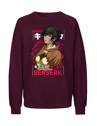 Casca Silent Strength - berserk, casca, anime girl, warrior woman, dark fantasy, manga character, anime aesthetic, strong female - Fairtrade Sweatshirt
