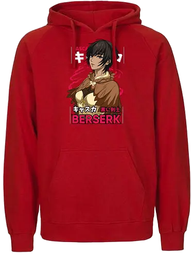 Casca Silent Strength - berserk, casca, anime girl, warrior woman, dark fantasy, manga character, anime aesthetic, strong female - Fairtrade Hoodie