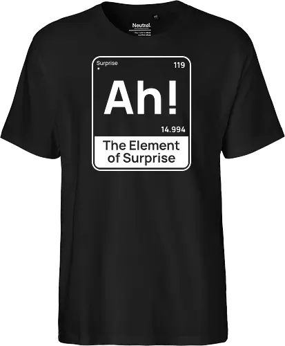 Lustiges Chemie-Design – Element der Überraschung „Ah“ Geek Humor