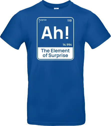 Lustiges Chemie-Design – Element der Überraschung „Ah“ Geek Humor