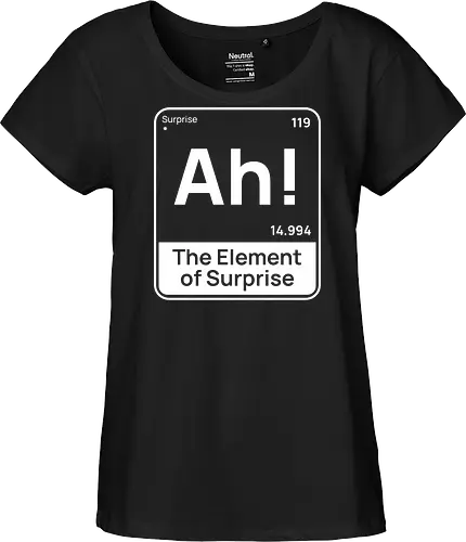 Lustiges Chemie-Design – Element der Überraschung „Ah“ Geek Humor