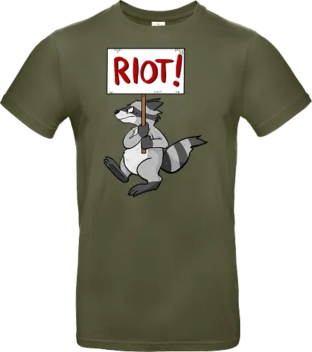 Riot Raccoon Neu - Raccoon, Waschbär, Demo - Standard T-Shirt