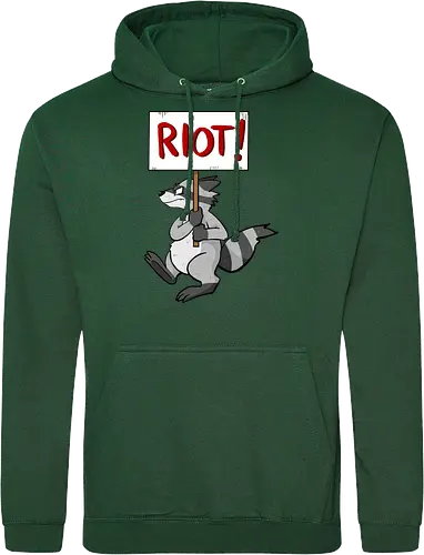 Riot Raccoon Neu - Raccoon, Waschbär, Demo - Standard Hoodie