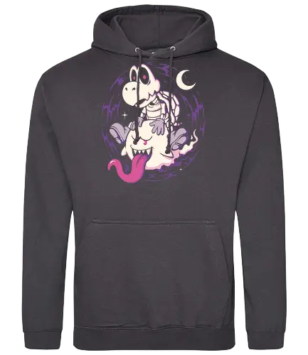 Ghost Ride Buddies - ghost, spooky, halloween, horror, game, gamer, cute, kawaii, creepy, boo, retro, arcade, geek, nerd, dark, cartoon, fun, character, pop, alt - Standard Hoodie