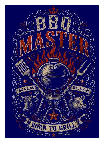BBQ Master Vintage Retro