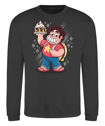 Pfannkuchen Together Breakfast - Steven Universe Kunst, Steven Quartz Universe, Together Breakfast Pfannkuchen, Geek Kleidung, Rebecca Sugar, Crystal Gems, Edelstein Mensch Hybrid, Rose Quartz Stern, Popkultur Animation, Kawaii Streetwear, Geek Geschenk, Steven Universe Shirt, Cartoon Network, Cartoon Nostalgie, moderne Animation - Sweatshirt