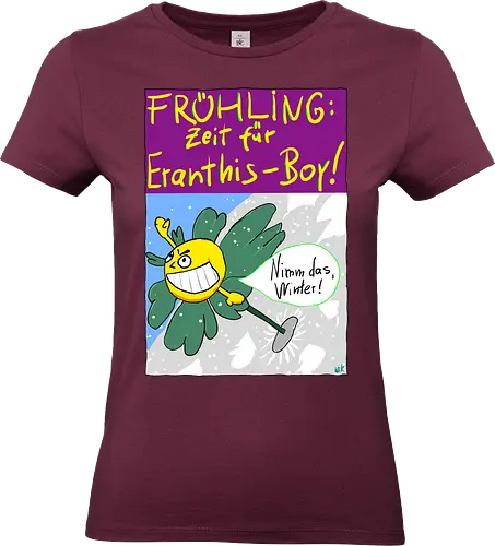 Eranthis-Boy - Pflanzen, Botanik, Eranthis, Frühling, Winter, Jahreszeiten - Standard T-Shirt (Women)