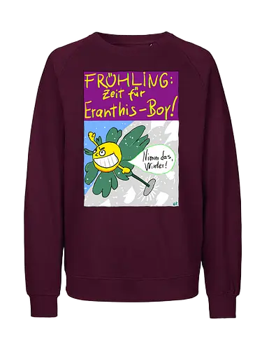 Eranthis-Boy - Pflanzen, Botanik, Eranthis, Frühling, Winter, Jahreszeiten - Fairtrade Sweatshirt