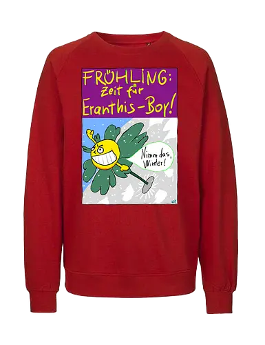 Eranthis-Boy - Pflanzen, Botanik, Eranthis, Frühling, Winter, Jahreszeiten - Fairtrade Sweatshirt