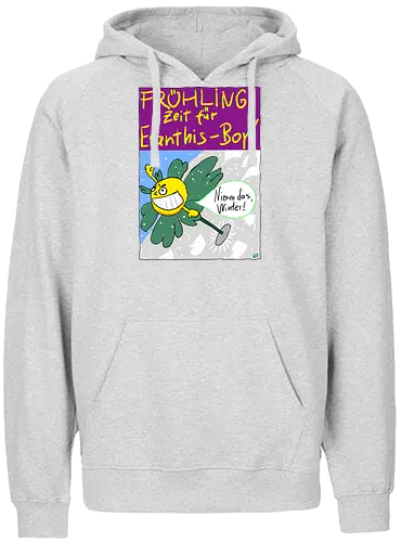 Eranthis-Boy - Pflanzen, Botanik, Eranthis, Frühling, Winter, Jahreszeiten - Fairtrade Hoodie