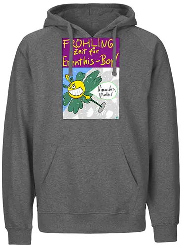 Eranthis-Boy - Pflanzen, Botanik, Eranthis, Frühling, Winter, Jahreszeiten - Fairtrade Hoodie