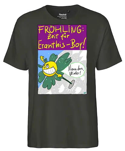 Eranthis-Boy - Pflanzen, Botanik, Eranthis, Frühling, Winter, Jahreszeiten - Fairtrade T-Shirt