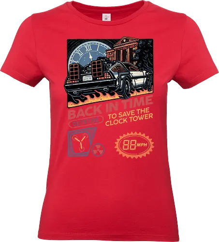 Back in time to save the clock tower - Movie, film, classic movie, time travel, family, sci-fi, comedy - Standard T-Shirt (Women)