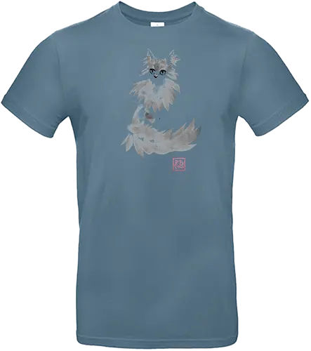 grey cat - cat, sumie, japan - Standard T-Shirt