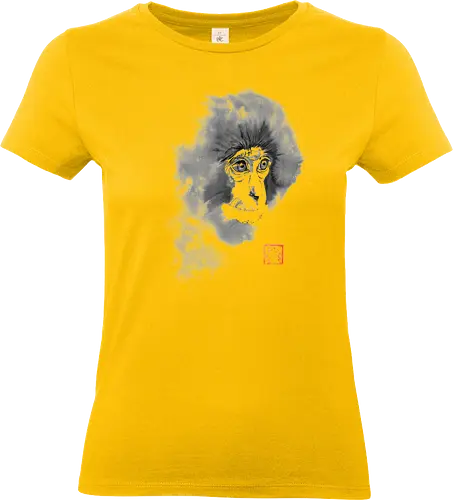 chimpanzee - chimpanzee, monkey, sumie, japan - Standard T-Shirt (Women)