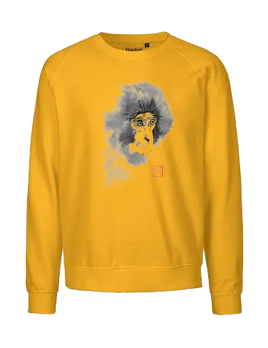 chimpanzee - chimpanzee, monkey, sumie, japan - Fairtrade Sweatshirt
