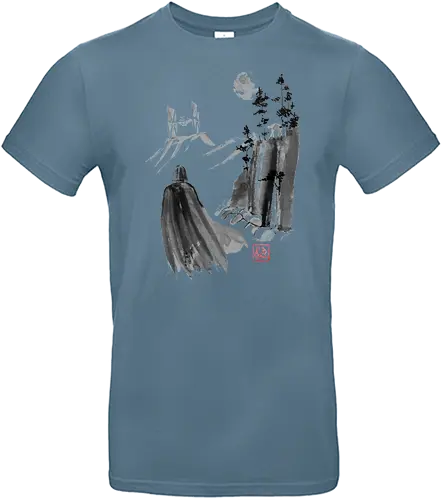 lost - mountain, sumie, japan, moon, space ship - Standard T-Shirt