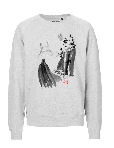 lost - mountain, sumie, japan, moon, space ship - Fairtrade Sweatshirt