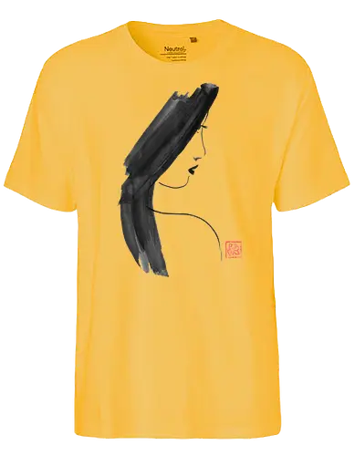 woman profile - woman, sumie, japan - Fairtrade T-Shirt
