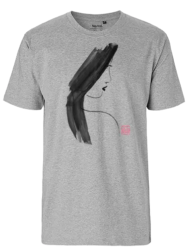 woman profile - woman, sumie, japan - Fairtrade T-Shirt