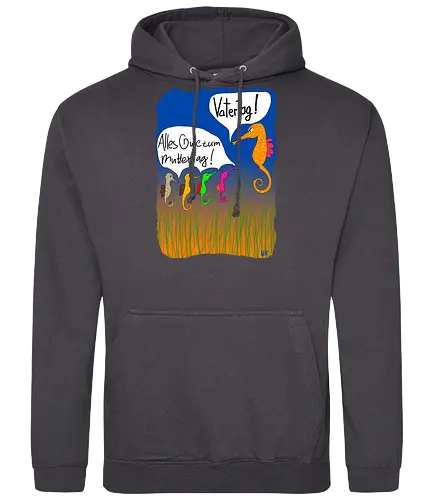 Vatertag - Muttertag, Vatertag, Biologie, Seepferdchen, Meer - Standard Hoodie