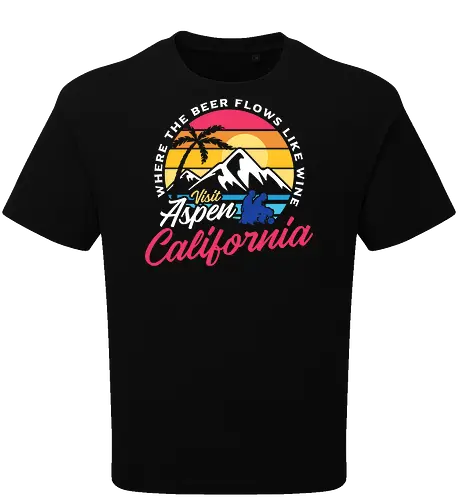 Visit Aspen California - Dumb And Dumber Spot  - dumb and dumber, 90s, aspen, california, comedy, funny, humor, jim carrey, retro, skiing, snow, summer, sun, vintage, movie - Oversize T-Shirt