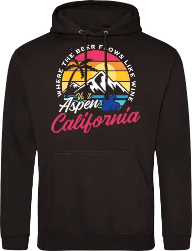 Visit Aspen California - Dumb And Dumber Spot  - dumb and dumber, 90s, aspen, california, comedy, funny, humor, jim carrey, retro, skiing, snow, summer, sun, vintage, movie - Standard Hoodie