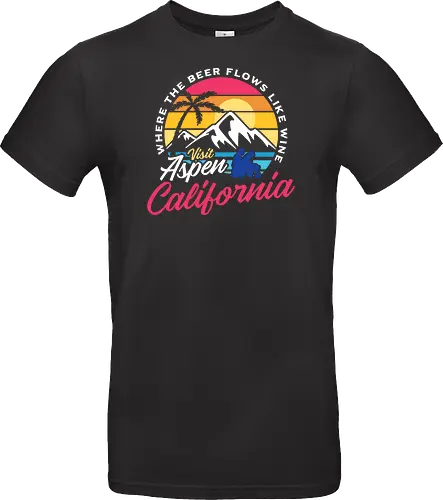 Visit Aspen California - Dumb And Dumber Spot  - dumb and dumber, 90s, aspen, california, comedy, funny, humor, jim carrey, retro, skiing, snow, summer, sun, vintage, movie - Standard T-Shirt