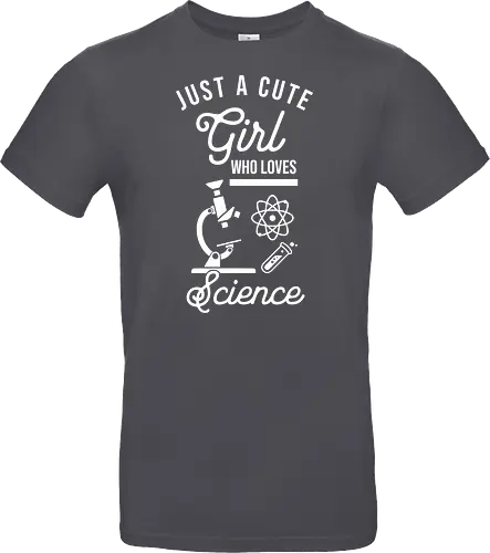 Süßes Mädchen Liebt Wissenschaft Lustiger Nerd Spruch Design