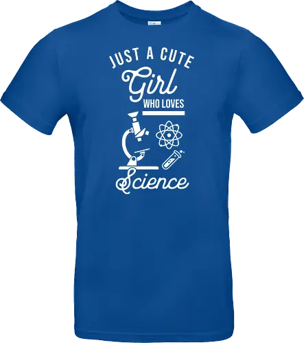 Süßes Mädchen Liebt Wissenschaft Lustiger Nerd Spruch Design