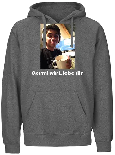 GermiBoi - Meme Germi wir Liebe dir Dunkel - Fairtrade Hoodie