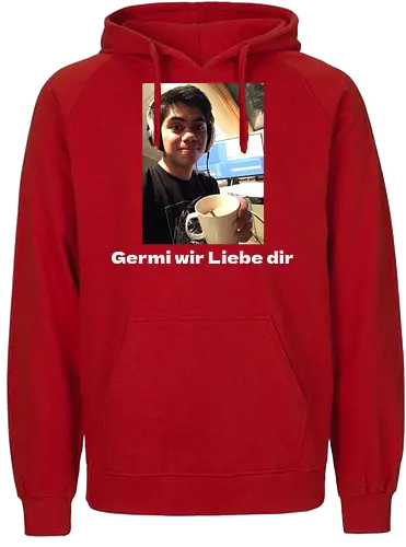 GermiBoi - Meme Germi wir Liebe dir Dunkel - Fairtrade Hoodie