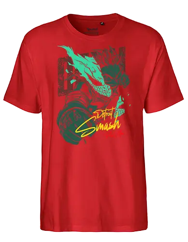 Smash - anime, mha, deku, smash, bakugo, izukumidoriya, izuku - Fairtrade T-Shirt