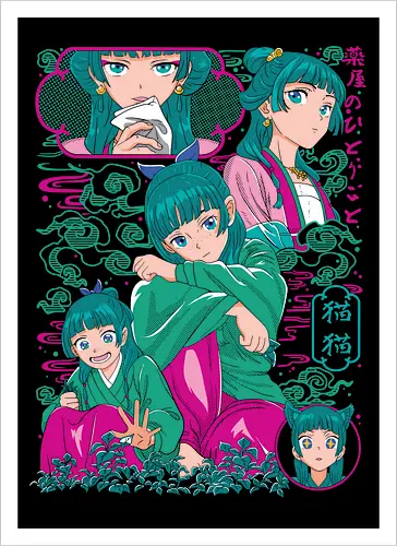 Maomao – Palace Apothecary - apothecary diaries, maomao, anime girl, herbal medicine, palace life, mystery anime, historical anime, anime aesthetic - Artprint